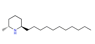 (2R,6R)-2-Methyl-6-undecylpiperidine